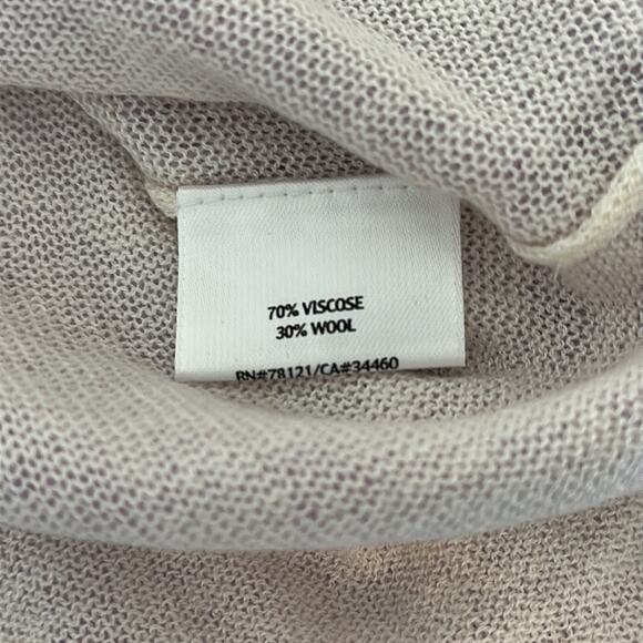 Eileen Fisher Double Layer Viscose Wool Web Hydra Scoop Neck Layered Top Size PM - Picture 10 of 14